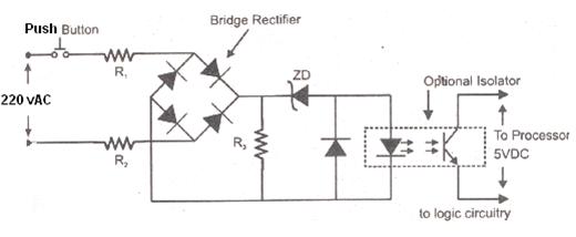 PLC Input Module Circuit Diagram